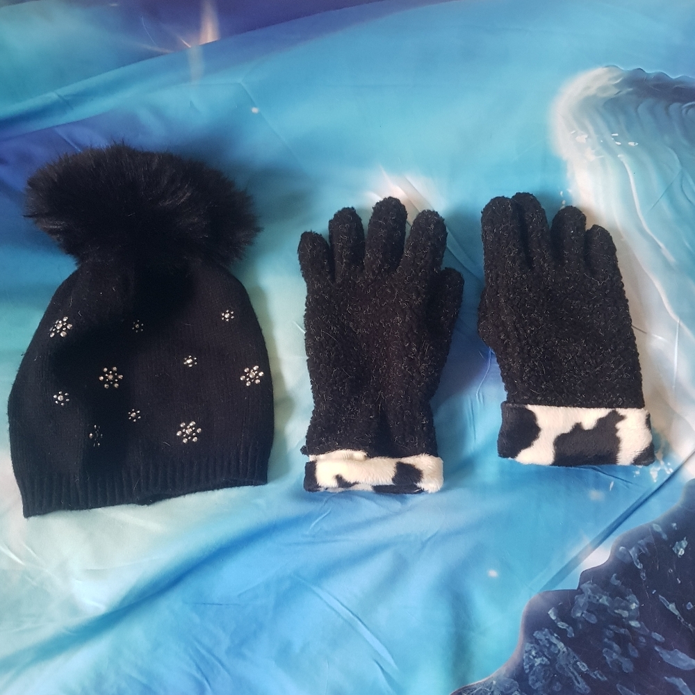Winter Hat and Gloves Women
